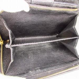 プラダ PRADA 2つ折り財布 ウォレット 三角プレート レザー ブラック k402040 レディース