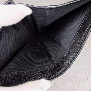 プラダ PRADA 2つ折り財布 ウォレット 三角プレート レザー ブラック k402040 レディース