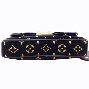 ルイヴィトン LOUIS VUITTON モノグラム ベルベット ポシェットカリー