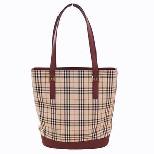 バーバリー BURBERRY 美品 ノバチェック バケツ型 トートバッグ 