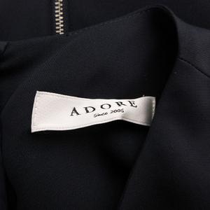 アドーア ADORE バックベルトワンピース バイカラー ストレッチ