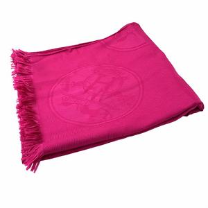 未使用品 エルメス HERMES タグ付 ETOLE NEW LIBRIS エトールニューリブリス ストール スカーフ カシシル カシミア シルク混 フリンジ 総柄 H262494S ピンク系 /VU◇ 0223 レディース