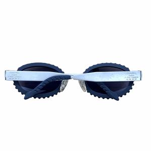 シャネル CHANEL 希少 ヴィンテージ 31 RUE CAMBON カメラレンズ サングラス オーバル 波形 10506 90405 黒 ブラック シルバー 0608 メンズ レディース