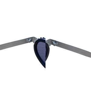 シャネル CHANEL 希少 ヴィンテージ 31 RUE CAMBON カメラレンズ サングラス オーバル 波形 10506 90405 黒 ブラック シルバー 0608 メンズ レディース