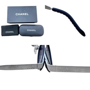 シャネル CHANEL 希少 ヴィンテージ 31 RUE CAMBON カメラレンズ サングラス オーバル 波形 10506 90405 黒 ブラック シルバー 0608 メンズ レディース
