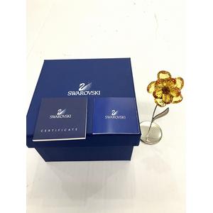 スワロフスキー SWAROVSKI 極美品 ダンブッラライトトパーズフラワー