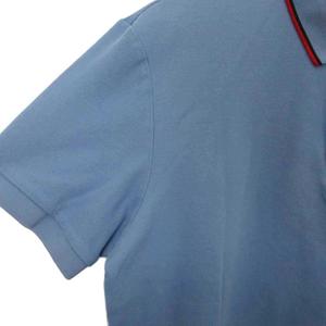 バーバリー BURBERRY ポロシャツ 半袖 ロゴ刺繍 鹿の子 TB L 青 ブルー THTHAGAR129SAM ☆AA★ メンズ