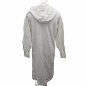 ラブレス LOVELESS ニットワンピース マキシ ロング 長袖 フード 34 S 白 ホワイト 62J15-241-02 レディース