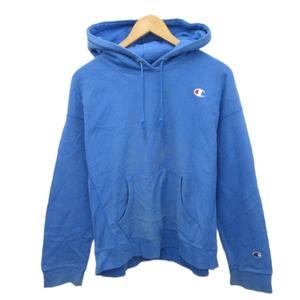 チャンピオン CHAMPION REVERSE WEAVE リバースウィーブ パーカー フーディー プルオーバー XL 青 ブルー ■MET2 メンズ