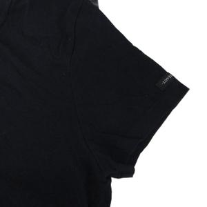 ラブレス LOVELESS Tシャツ カットソー 半袖 ロゴプリント 38 M 黒 ブラック 62P30-130-28 ■MET2 レディース