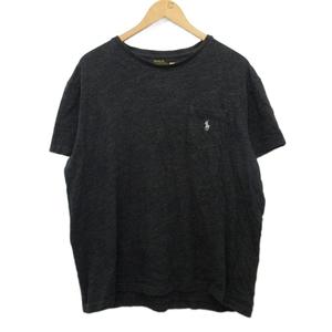 ポロ ラルフローレン POLO RALPH LAUREN Tシャツ カットソー ポニー刺繡 半袖 グレー Ｌ メンズ