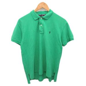 ラルフローレン RALPH LAUREN POLO SPORT ポロシャツ 半袖 ポニー刺繍 M 緑 グリーン ☆AA★ ■MET2 メンズ