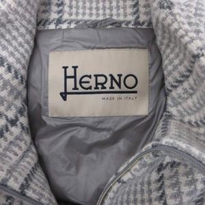ヘルノ HERNO 美品 2020年製 スタンドカラーコート 中綿コート グレン