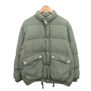 カルバンクラインジーンズ Calvin Klein Jeans ダウンジャケット ブルゾン ロゴ刺繍 カーキ 緑 グリーン M メンズ