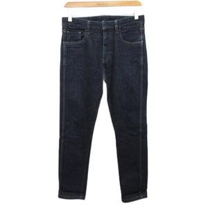 プラダ PRADA デニムパンツ ジーンズ ボタンフライ インディゴブルー 29 ■IBO90 レディース