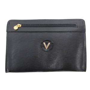マリオヴァレンチノ マリオヴァレンティノ MARIO VALENTINO セカンドバッグ クラッチ レザー ロゴ 黒 ブラック /JS ■GY99 レディース