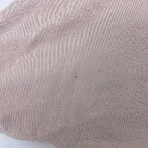 ルイヴィトン LOUIS VUITTON カシミヤニット セーター ニットポロ ラグラン 半袖 ハーフジップ カシミヤ100% S ベージュ ☆AA★ レディース