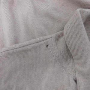 ルイヴィトン LOUIS VUITTON カシミヤニット セーター ニットポロ ラグラン 半袖 ハーフジップ カシミヤ100% S ベージュ ☆AA★ レディース