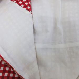ルイヴィトン LOUIS VUITTON ワンピース ノースリーブ ミモレ ロング ギンガムチェック柄 34 赤 レッド 白 ホワイト RW141W F5DR18B7P レディース