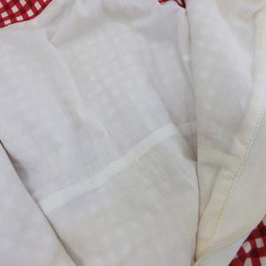 ルイヴィトン LOUIS VUITTON ワンピース ノースリーブ ミモレ ロング ギンガムチェック柄 34 赤 レッド 白 ホワイト RW141W F5DR18B7P レディース