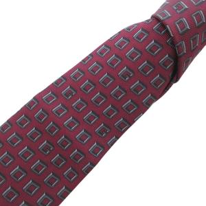 グッチ GUCCI ネクタイ レギュラータイ GGロゴ 絹 シルク ボルドー /FF ■IBO97 メンズ
