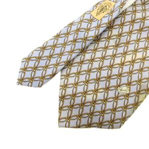 グッチ GUCCI ネクタイ 総柄 絹 シルク 青 ブルー /FF ■IBO97 メンズ