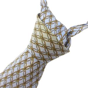 グッチ GUCCI ネクタイ 総柄 絹 シルク 青 ブルー /FF ■IBO97 メンズ