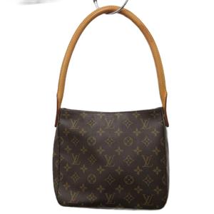 ルイヴィトン LOUIS VUITTON ルーピングMM M51146 モノグラム ショルダーバッグ ワンショルダー セミショルダー ハンドバッグ 総柄 茶 ブラウン ☆AA★ レディース