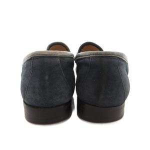 グッチ GUCCI ホースビット ローファー スリッポン シューズ スエード 35 紺 ネイビー /FF ■IBO100 レディース