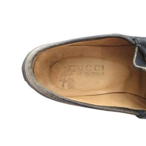 グッチ GUCCI ホースビット ローファー スリッポン シューズ スエード 35 紺 ネイビー /FF ■IBO100 レディース
