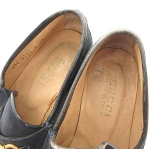 グッチ GUCCI ホースビット ローファー スリッポン シューズ スエード 35 紺 ネイビー /FF ■IBO100 レディース