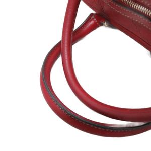 グッチ GUCCI シマ GGロゴ ミニボストンバッグ ハンドバッグ カデナモチーフ ハート レザー 皮革 赤 レッド 152466 レディース