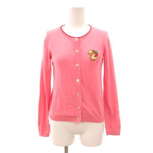 グッチ GUCCI カーディガン ニット リス いちご 編み込みロゴ 12 ピンク /JS ■IBO100 キッズ