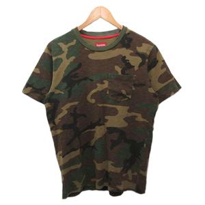 シュプリーム SUPREME 14SS ポケットTシャツ 半袖 迷彩柄 カモフラージュ柄 S カーキ ■IBO100 メンズ
