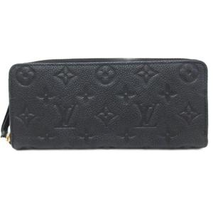 ルイヴィトン LOUIS VUITTON M60171 ポルトフォイユ クレマンス モノグラム アンプラント 長財布 ウォレット ラウンドジップ ロゴ 黒 ブラック ☆AA★ メンズ レディース