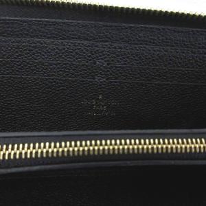 ルイヴィトン LOUIS VUITTON M60171 ポルトフォイユ クレマンス モノグラム アンプラント 長財布 ウォレット ラウンドジップ ロゴ 黒 ブラック ☆AA★ メンズ レディース
