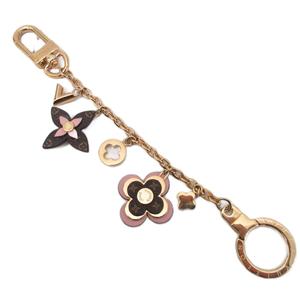 ルイヴィトン LOUIS VUITTON M63086 ビジュー サック シェンヌ ブルーミング フラワー モノグラム バッグチャーム キーホルダー キーリング アクセサリー ゴールド金具 ゴールドカラー レディース