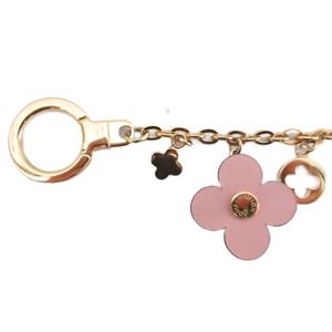 ルイヴィトン LOUIS VUITTON M63086 ビジュー サック シェンヌ ブルーミング フラワー モノグラム バッグチャーム キーホルダー キーリング アクセサリー ゴールド金具 ゴールドカラー レディース