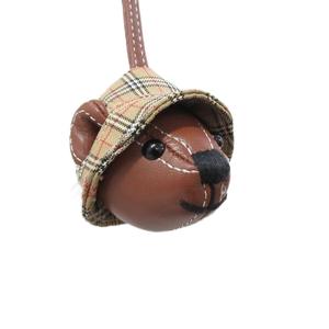 バーバリー BURBERRY トーマスベア ノバチェック ヘッドチャーム バッグチャーム アクセサリー 小物 茶 ブラウン ベージュ ☆AA★ レディース