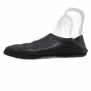 メゾンマルジェラ Maison Margiela タビバブーシュ タビシューズ 足袋 スリッポン レザー 皮革 43 黒 ブラック ■IBO100 メンズ