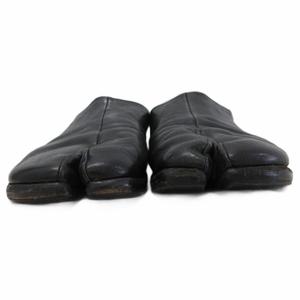 メゾンマルジェラ Maison Margiela タビバブーシュ タビシューズ 足袋 スリッポン レザー 皮革 43 黒 ブラック ■IBO100 メンズ