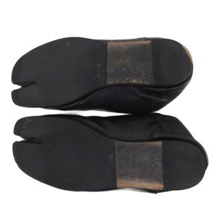 メゾンマルジェラ Maison Margiela タビバブーシュ タビシューズ 足袋 スリッポン レザー 皮革 43 黒 ブラック ■IBO100 メンズ