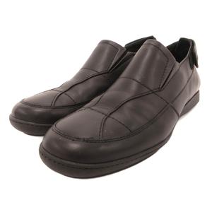 グッチ GUCCI スリッポン ウォーキングシューズ スニーカー レザー 5.5 黒 ブラック /JS ■IBO100 レディース