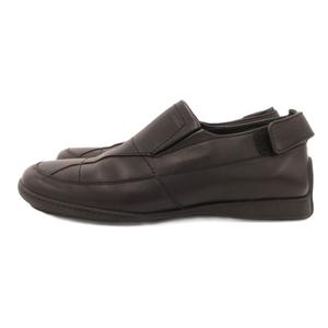 グッチ GUCCI スリッポン ウォーキングシューズ スニーカー レザー 5.5 黒 ブラック /JS ■IBO100 レディース