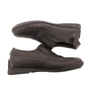 グッチ GUCCI スリッポン ウォーキングシューズ スニーカー レザー 5.5 黒 ブラック /JS ■IBO100 レディース