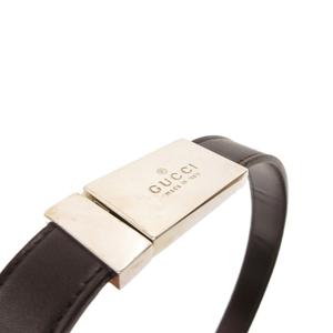 グッチ GUCCI レザーベルト ロゴバックル ナロー 茶 ブラウン /JS ☆AA★ ■IBO100 レディース