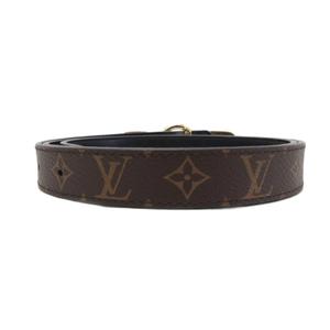 ルイヴィトン LOUIS VUITTON ベルト･LV サークル プライム 20MMリバーシブル モノグラム ロゴ金具 ゴールド金具 総柄 32/80 茶 ブラウン M0510 ■IBO100 レディース