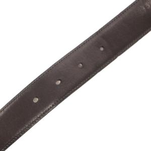 グッチ GUCCI レザーベルト GGマーク バックル 金色 ゴールドカラー 茶 ブラウン /JS ■IBO100 レディース