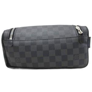 ルイヴィトン LOUIS VUITTON N47625 トワレ ポーチ ダミエ グラフィット クラッチバッグ セカンドバッグ 総柄 黒 ブラック グレー ☆AA★ メンズ