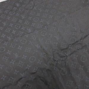 ルイヴィトン LOUIS VUITTON ショール モノグラム LV アントラシット M74752 大判ストール マフラー 総柄 絹 シルク ダークグレー ■IBO101 レディース
